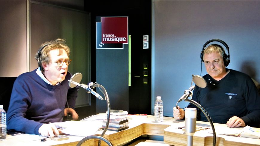 France Musique, studio 762, pendant l'émission... Benoît Duteurtre & Jean-Marie Bigard