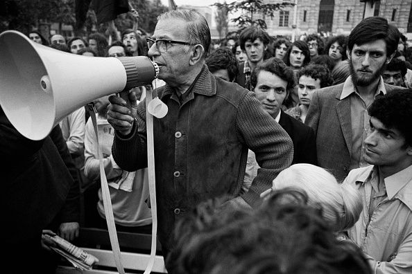 Jean-Paul Sartre contre le racisme, mai 1971
