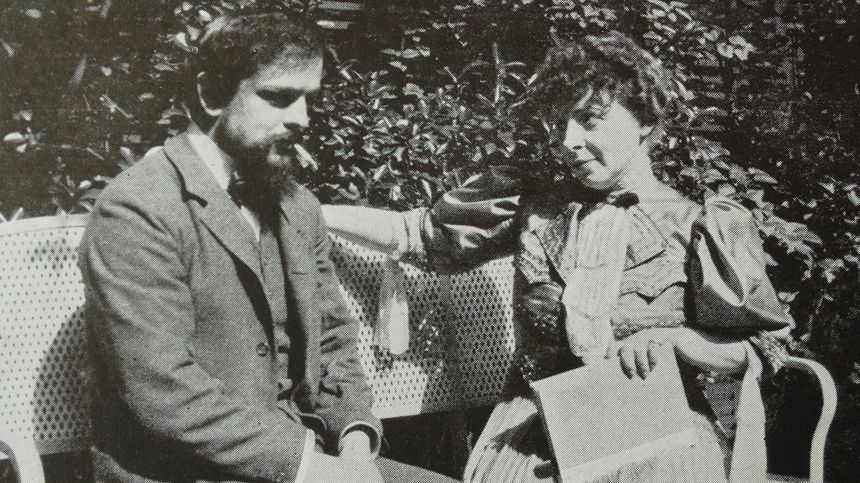 Claude Debussy et Emma Bardac, qui devient sa seconde femme en 1908