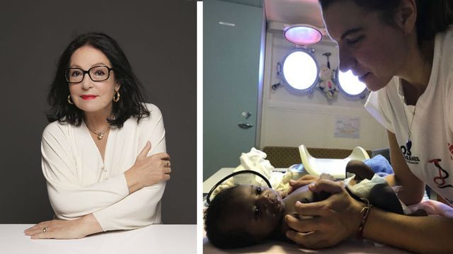 Nana Mouskouri © Kate Barry - V2 / Juliette Hersent en mission pour MSF, à bord de l'Aquarius © Lauren King - MSF
