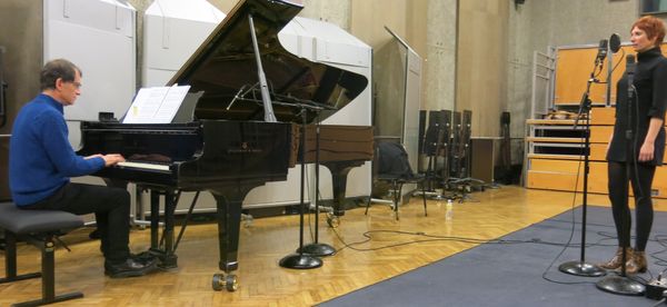 France Musique, studio 107... Jeff Cohen & Isabelle Georges