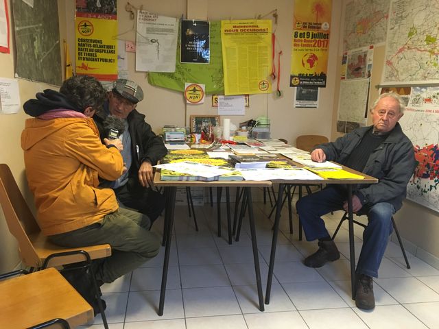 En pleine interview sur la ZAD