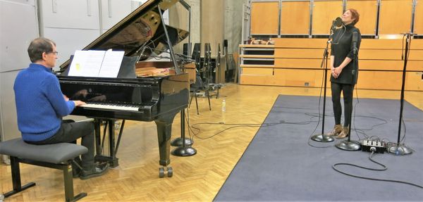 France Musique, studio 107... Jeff Cohen & Isabelle Georges