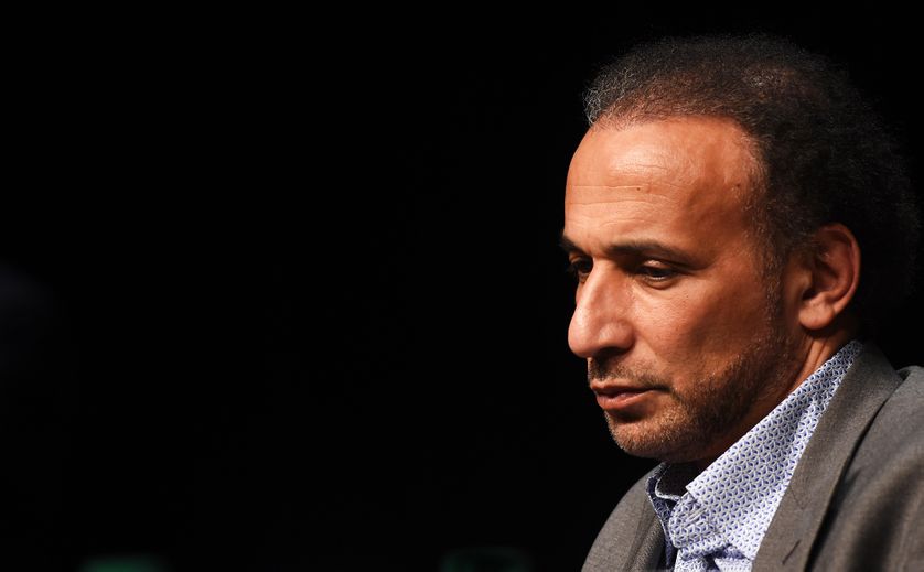 L'islamologue suisse Tariq Ramadan, mis en examen pour viol, est actuellement en détention provisoire. Ici en mars 2016 à Bordeaux.