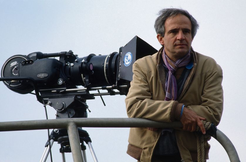 François Truffaut sur le tournage de La Femme d'à coté en 1981.