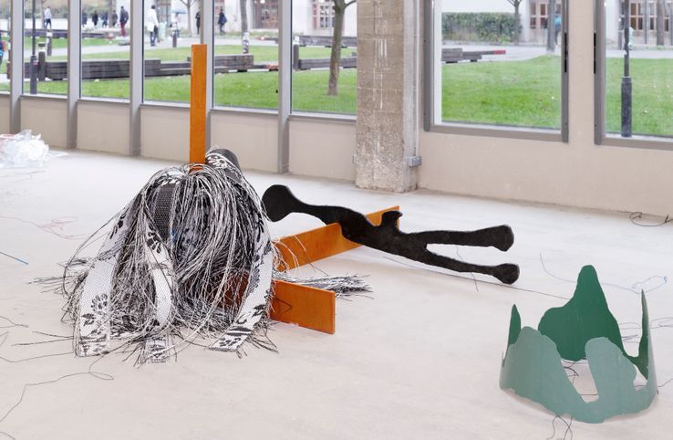 Julien Creuzet, 2018.• Crédits : Crédit Aurélien Mole / Bétonsalon - Centre d'art et de recherche.
