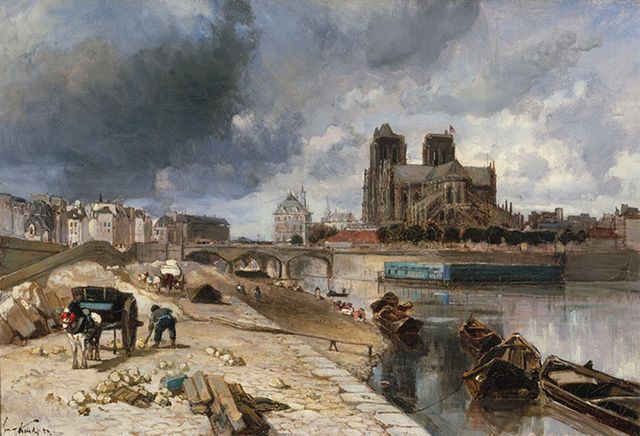 Jongkind, Notre-Dame de Paris vue du quai de la Tournelle