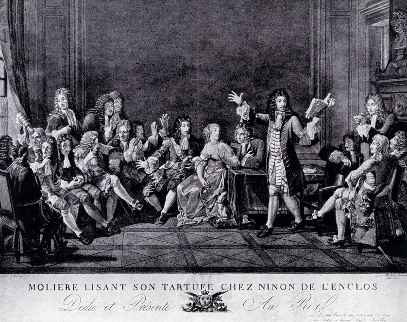 Molière lisant son Tartuffe chez Ninon de l'Enclos