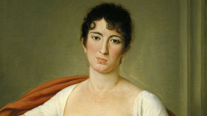 Portrait d'Isabella Colbran (1785 - 1845), chanteuse d'origine espagnole et première femme de Rossini.
