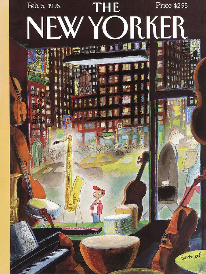 Première page du New Yorker (5 février 1996)