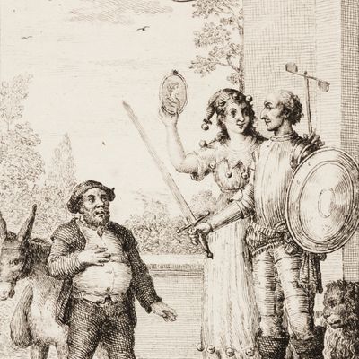 Don Quichotte et sa dulcinée