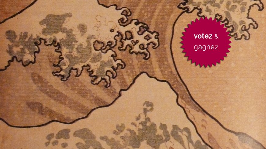 Couverture de l'édition originale de 1905 (détail) reproduisant La Grande Vague de Hokusai