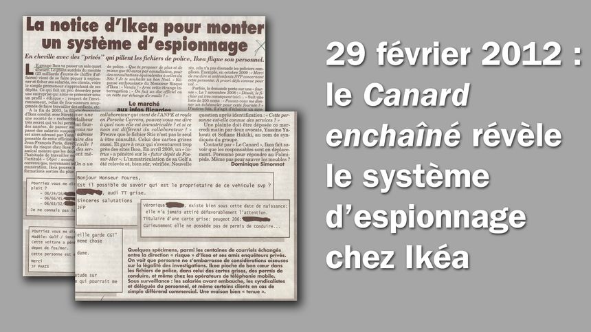 Le Canard enchaîné, édition du 29 février 2012 - montage d'extraits
