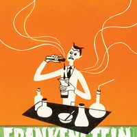 Frankenstein dans son laboratoire