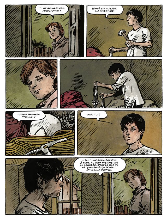 Planche d'"Ailefroide" de Jean-Marc Rochette avec Olivier Bocquet