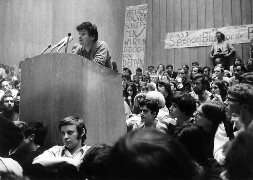 Discours de Daniel Cohn-Bendit à Berlin en juin 1968