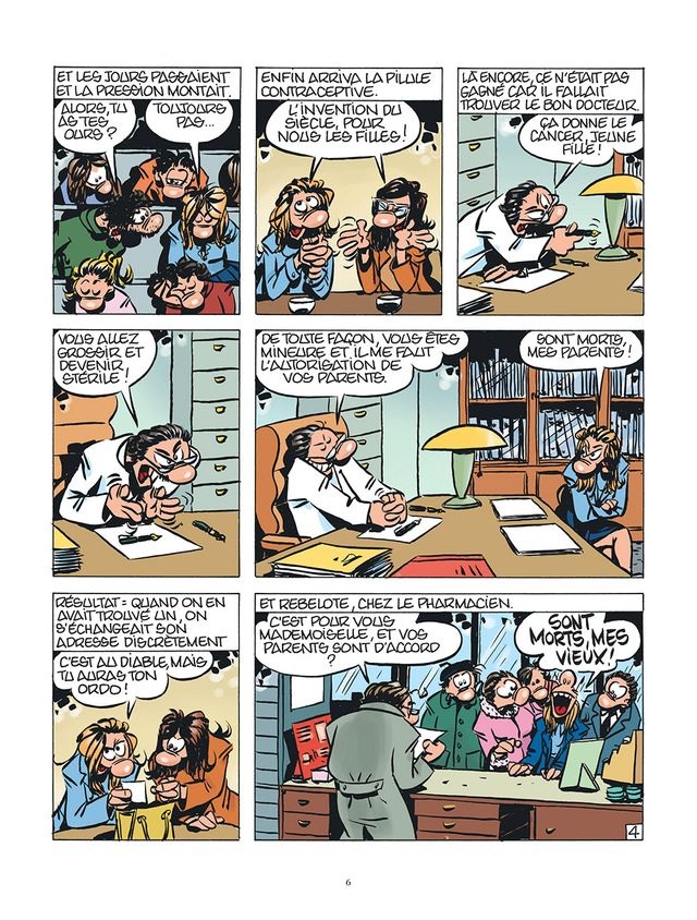 Planche de "Filles des oiseaux 2" de Florence Cestac