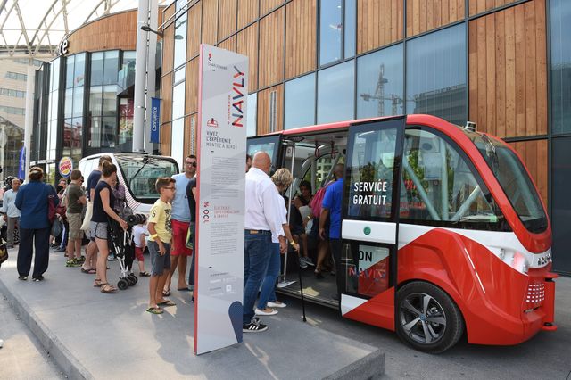 Navette autonome Navya à Lyon