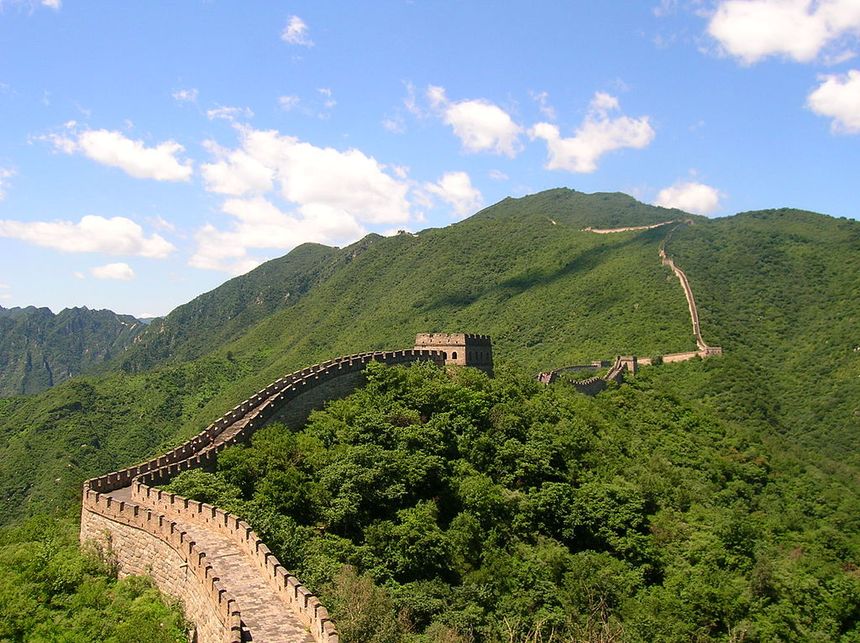 La Grande Muraille vue de Mutianyu, près de Pékin, en juillet 2006.