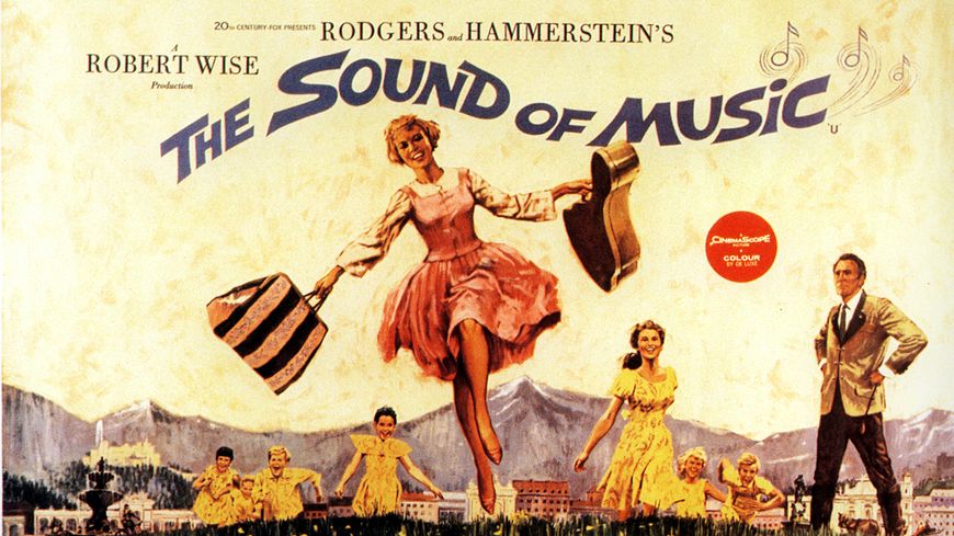 Affiche du film "The Sound of Music", sorti en 1965, six ans après la comédie-musicale du même nom (créée à Broadway en 1959).