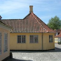 La maison d'enfance d'Hans Christian Andersen à Odense au Danemark