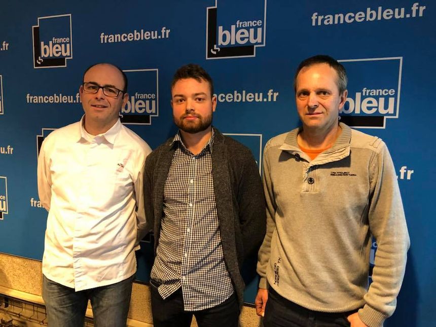 Laurent gras et Florian et André ANXIONNAZ du GAEC « la Bergerie de St Pierre