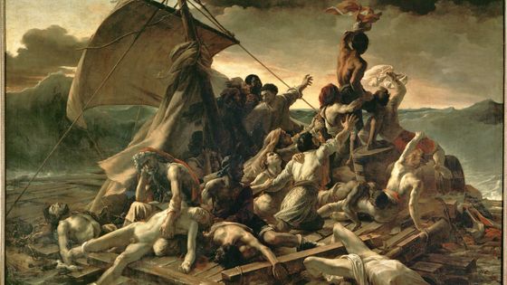 Le Radeau de la Méduse. Théodore Géricault, n° d'inventaire: INV 4884. - © 2003 Musée du Louvre / Erich Lessing