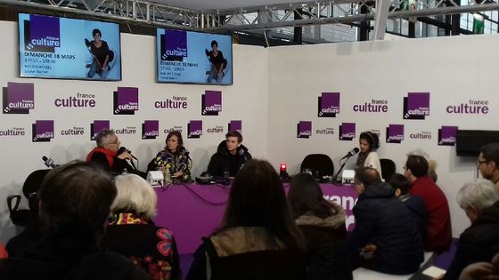 D.Schneidermann; L.Mougel; M.Maurer; L.Tourret au salon du livre 2018 ©Radio France - france culture
