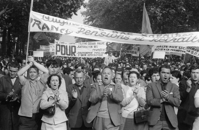 Manifestation le 29 mai 68 à l'appel de la CGT