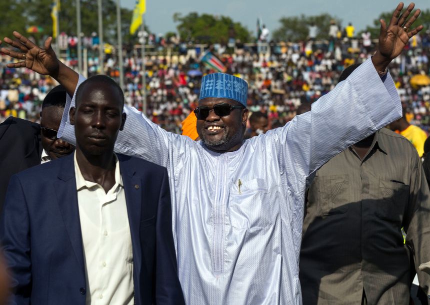Le vice president du Soudan du Sud Riek Machar en 2016