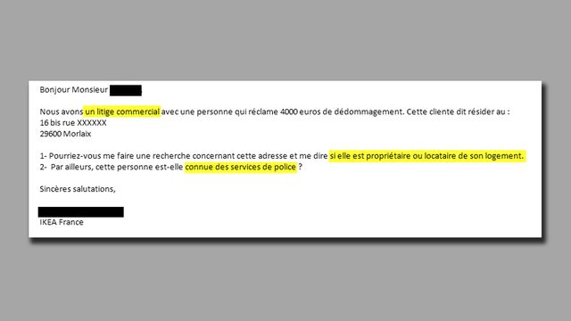 Mail du directeur de la prévention des risques d'Ikea-France, daté du 6 juin 2007 - extrait