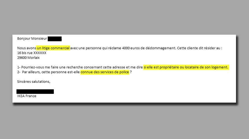 Mail du directeur de la prévention des risques d'Ikea-France, daté du 6 juin 2007 - extrait