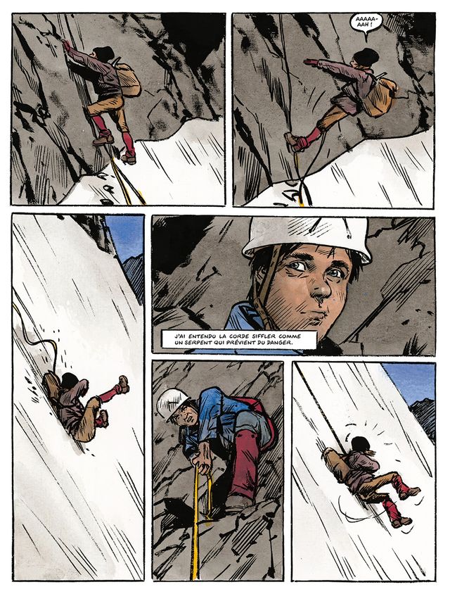 Planche d'"Ailefroide" de Jean-Marc Rochette avec Olivier Bocquet