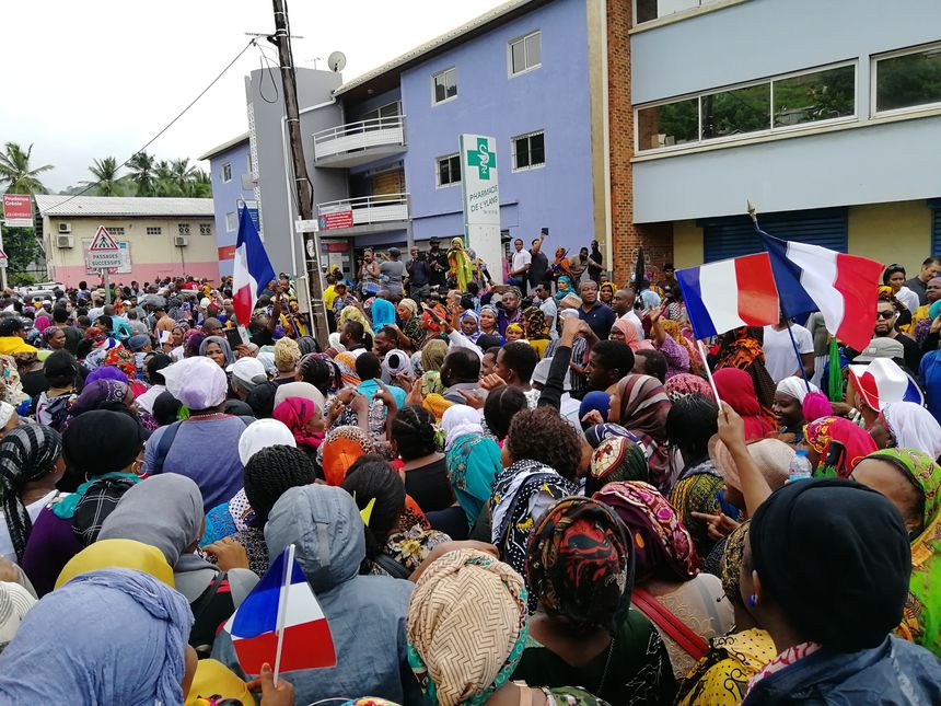 Manifestation à Mamoudzou le 7 mars 2018