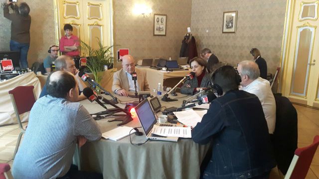 Un studio de radio à Moscou