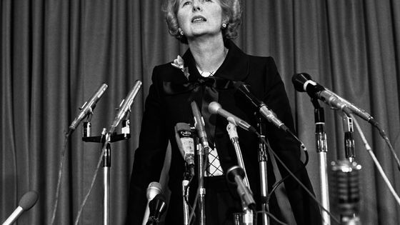 Magaret Thatcher, Premier ministre britannique entre 1979 et 1990, a implanté l’euroscepticisme avec le discours de Bruges en 1988 ©Getty - Hulton Deutsch