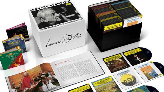 Leonard Bernstein : l'intégrale de ses enregistrements pour Deutsche Grammophon et Decca rééditée pour le centenaire de sa naissance (121 CD + 36 DVD vidéo + 1 blu-ray) - Deutsche Grammophon