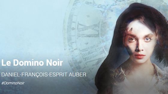 Affiche de l'Opéra Comique pour "Le Domino Noir" - Mathieu Fappani (Agence Inconito)