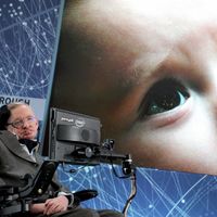 Stephen Hawking en avril 2016