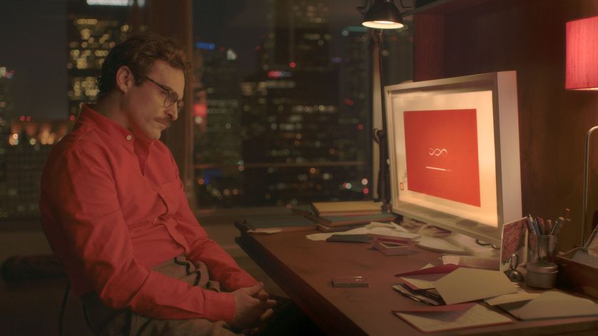 Dialogue avec la machine (image tirée du film Her)