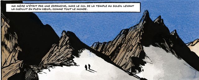 Détail d'une planche d'Ailefroide de Jean-Marc Rochette