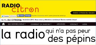 Radio Citron a été créée à Paris en 2009, sur le modèle de la Colifata, une radio de Buenos Aires.
