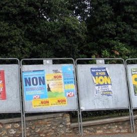 Détail, campagne du référendum pour le traité constitutionnel, France, mai 2005