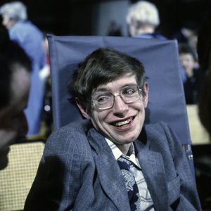 Stephen Hawking on October 10, 1979 in Princeton, New Jersey.