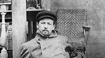 Anton Chekhov à Melikhovo en 1897 - By P. I. Seryogin (П.И. Серёгин) http://www.dlptheatre.net/Francais/Francais, vi