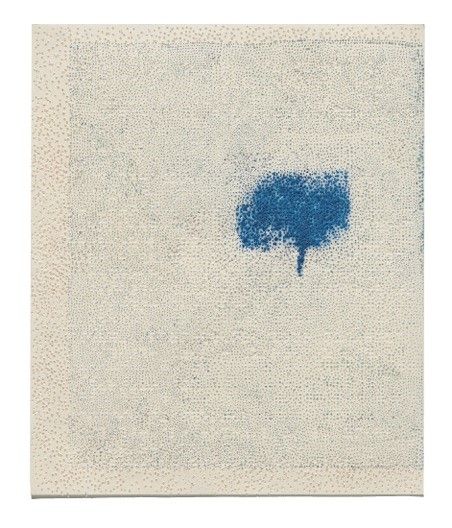 Braille, 2008, peinture et perforations sur papier braille, 32 x 20 cm
