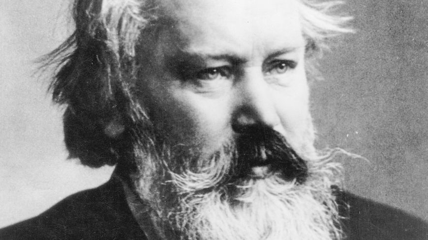 Portrait du compositeur allemand Johannes Brahms vers 1890