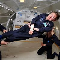 Stephen Hawking lors d'un vol en impesanteur © Nasa / Nasa