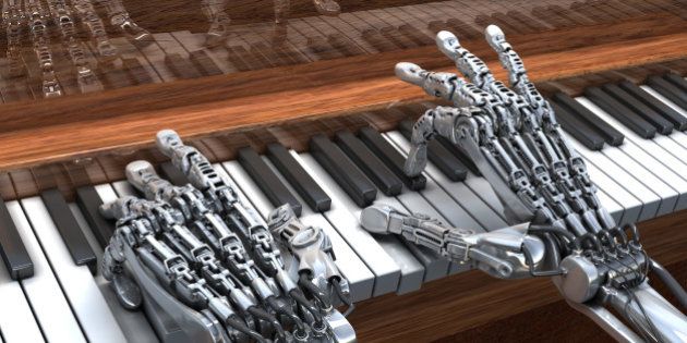 Robot qui joue au piano