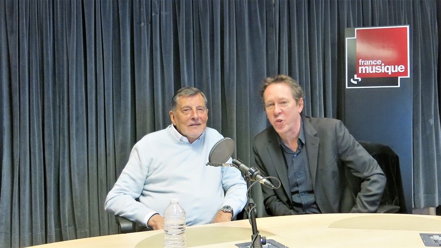 France Musique, studio 131... Jean-Claude Camus & Benoît Duteurtre (g. à d.)